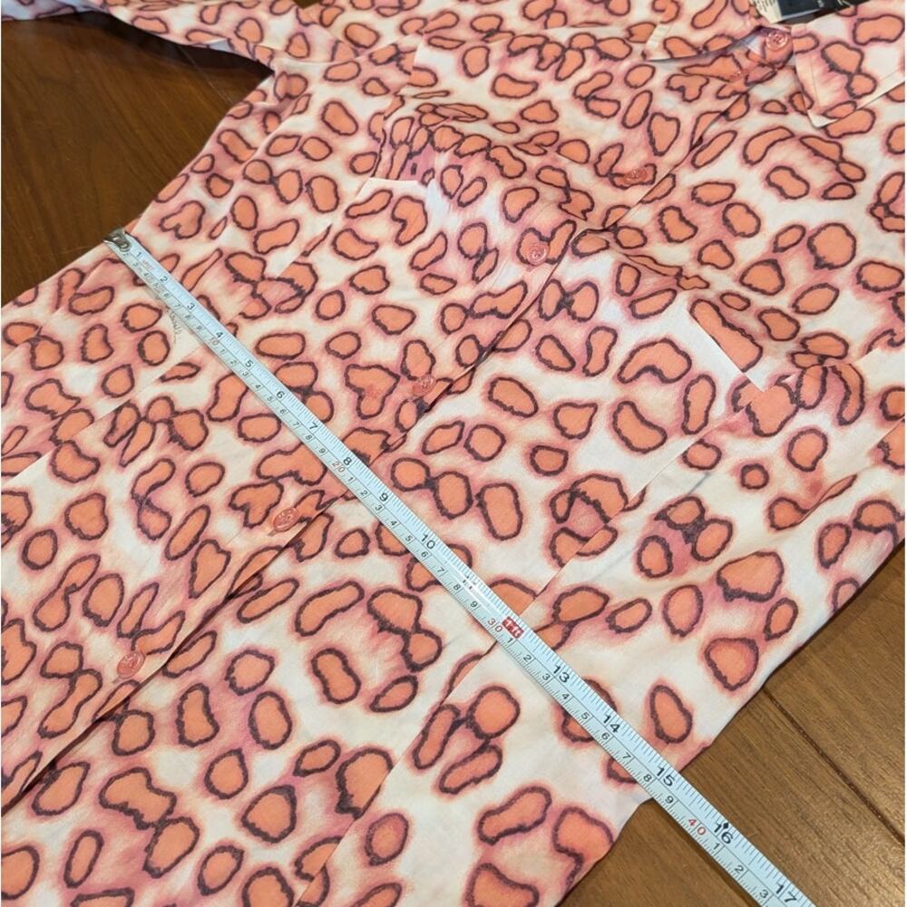 Just Cavalli Red/Orange Long Sleeve Button Down Cotton Shirt, size IT42/US6/M - Picture 8 of 11